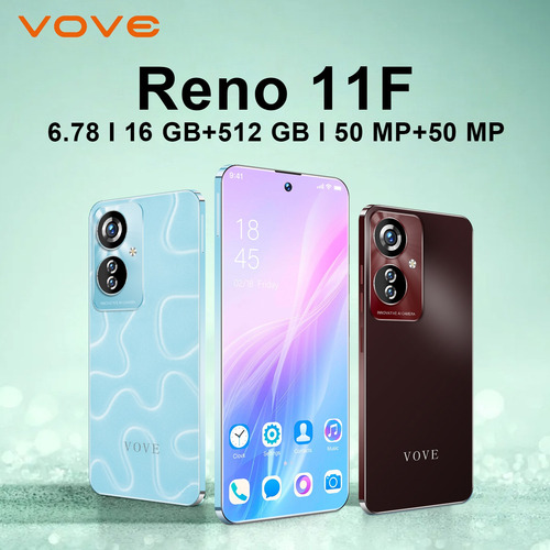 Reno11f Dual Sim Smartphone Teléfono 16gb Ram 512gb Rom 2025 Los Más Vendidos Smartphone Android14 5g Wifi Moviles Baratos Y Buenos Celular Desbloquea Azul Claro