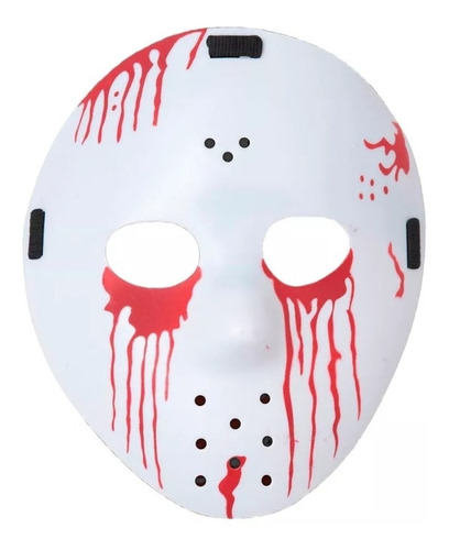 Mascara Jason Sangrienta Plástica Disfraz Halloween