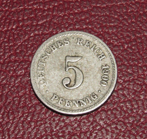 Moneda Alemania 5 Pfennig 1900 Imperial (c85)