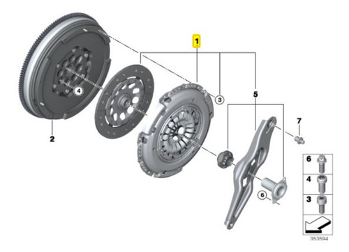 Kit Clutch Mini Cooper Motor B38 3 Cilindros Modelo 2015