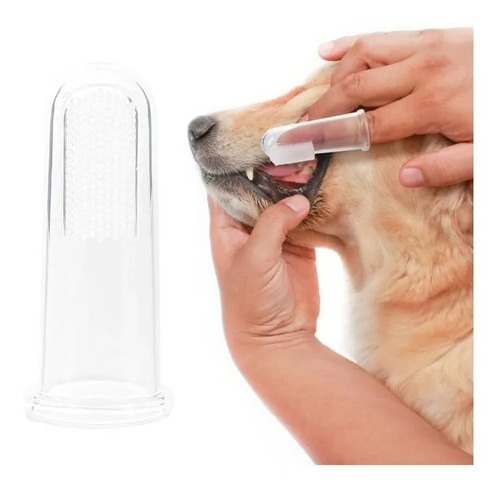 Cepillo De Dientes Silicón Dedal Para Perro O Mascota