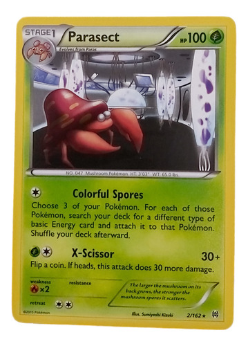 Parasect 2/162 Carta Pokemon