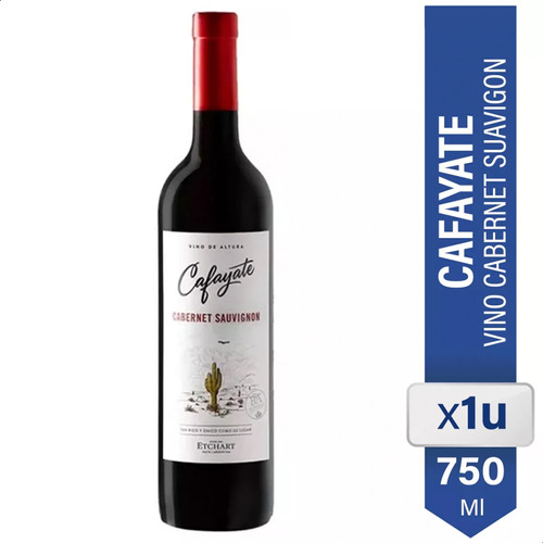 Vino Cafayate Cabernet Sauvignon Etchart Botella 750ml Tinto