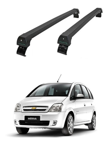 Rack De Teto Long Life Sport Preto Meriva