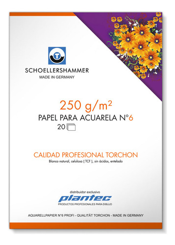 Block Para Acuarela N6 250 Grs 17x25 Cm - Schoellershammer