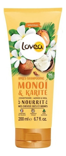  Acondicionador Monoi Karite Lovea 250 Ml Cabello Seco Dañado