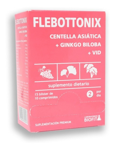 Flebottonix Centella Asiática +ginkgo Biloba 150comp Biofit