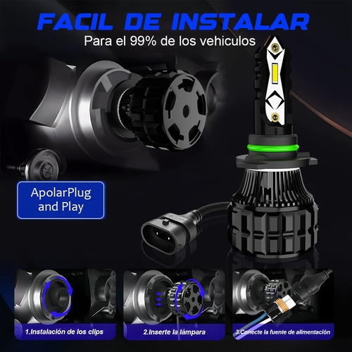 Kit Focos Led H7 H11 9005 9006 Csp Alta O Baja 110w 22000lm