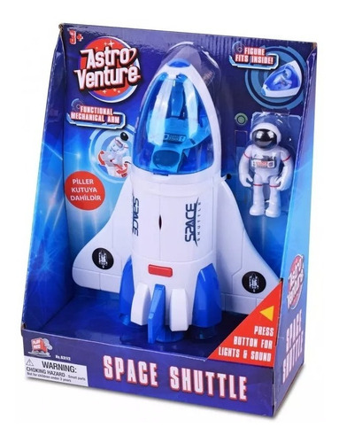 Nave Espacial Astro Venture Space Shuttle C/figura Lelab