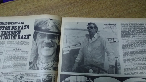 Revista Clarin N° 12882 Donald Sutherland Actor Politic 1982