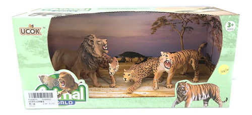 Playsets Animal World Familia Felinos Pack 