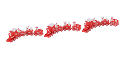 Juego De 3 Juegos De Accesorios Navideños Para Trenes Pequeñ