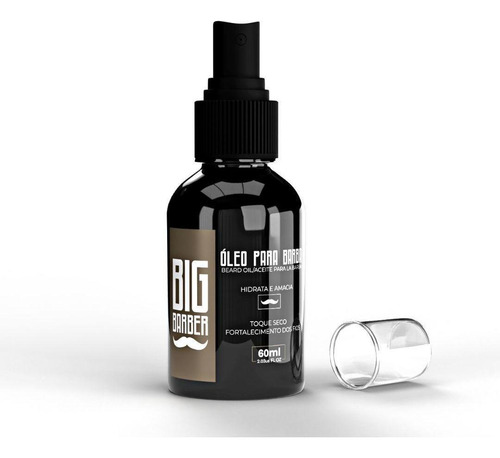 Kit Blend Para Barba Óleo Hidratante Pente Duplo Big Barber