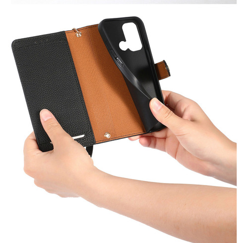 Y Funda Tipo Cartera De Piel Con Cierre Cruzado Con Cierre De