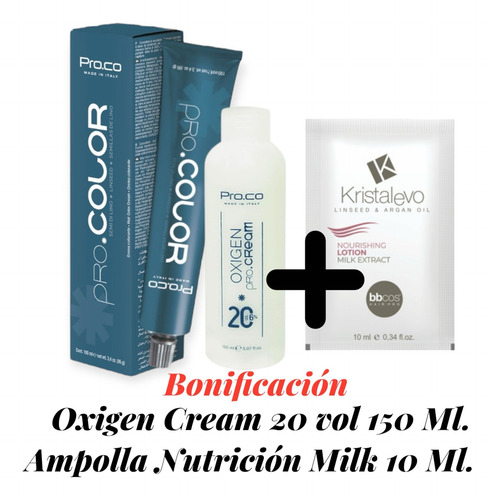 Tintura Pro Color 100 Ml 7/00 Rubio Natural Intenso