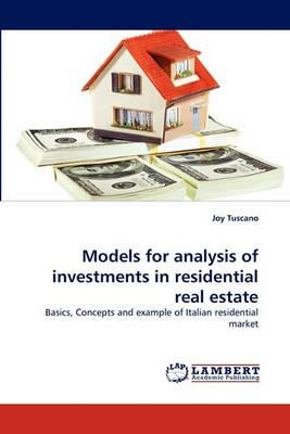 Libro Models For Analysis Of Investments In Residential R...