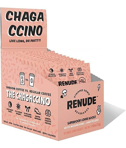 Chagaccino De Renude, Polvo De Potenciacin De Caf De Champio