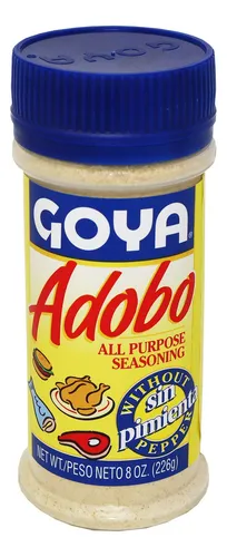 Goya Adobo Condimento Sin Pimienta 8oz Condimento Multiuso -