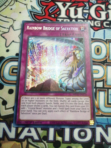 Rainbow Bridge Of Salvation / Prismatic Secret Rare/ Yugioh