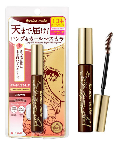 Máscara Heroine Make Kissme Long Up Brown Waterproof Wp 02