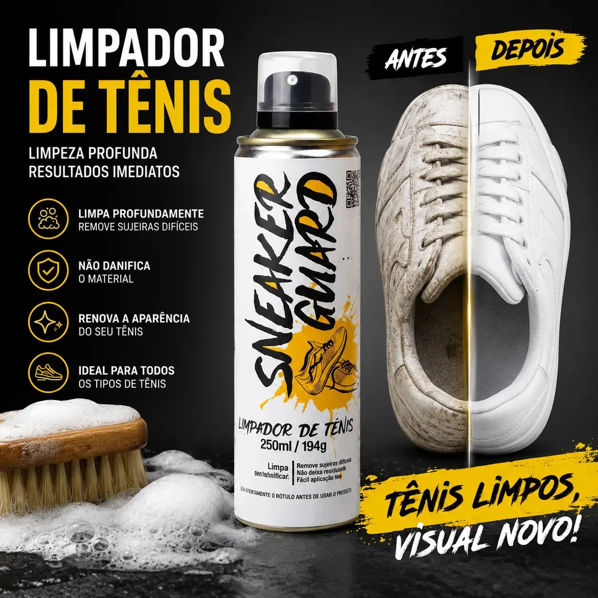 Limpador Sneaker Guard Para Tênis E Calçados 250ml