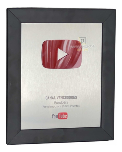 Imagem 3 de 7 de Placa Youtube
