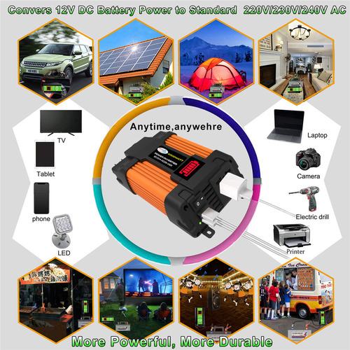 6000w 12v 110v Inversor Panel Solar 30a Kit Controlador