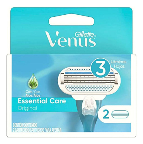 Gillette Venus Original Cartuchos Para Afeitar 2 Unidades