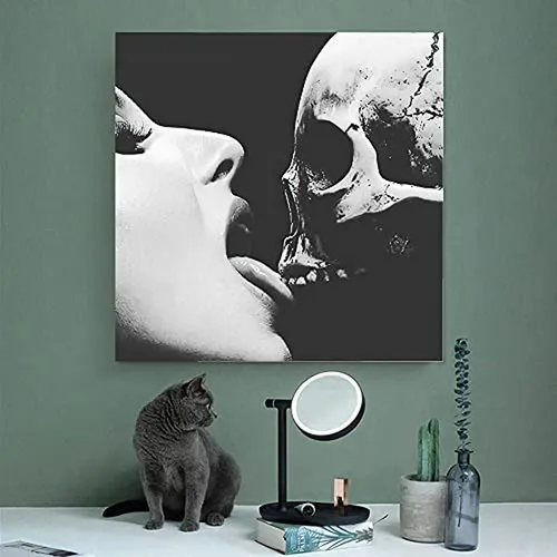 Cuadro De Arte Macabro Wszgr, Amor Eterno Para Decorar Habit