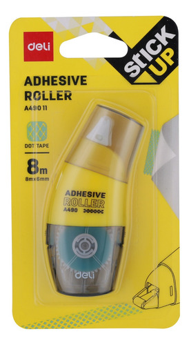 Portacinta + Cinta Adhesiva Deli Roller 8 Mts 6mm X Unidad