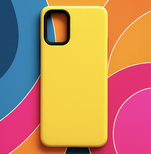 Protector Duro Liso Samsung A01 Core Amarillo Amarillo Lisa