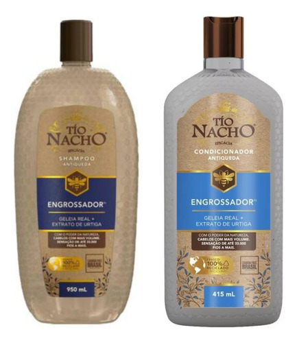 Kit Tio Nacho Engrossador Antiqueda Shampoo 950ml+cond 415ml