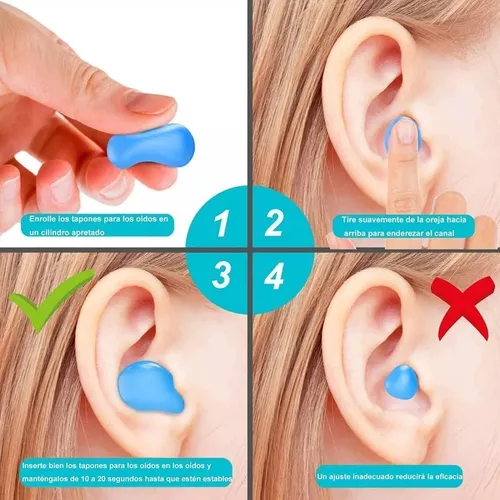 Tapones oídos de silicona moldeables Noton 6 unidades