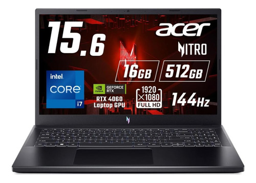 Acer Nitro V 15 Core I7 13th 16gb 512gb Rtx4060 V.8gb 15.6'