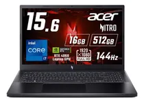 Comprar Acer Nitro V Anv15 Core I7 13th 16gb 512gb Rtx4060 8gb 15.6'
