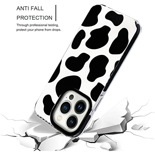 Funda Para iPhone 13 Pro Negro Blanco Silicon Suave Tpu