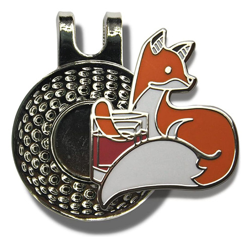 Mulligan Hooligan Fox Ball Marker + Clip De Sombrero Magn