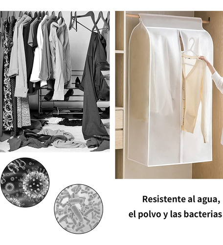 - Bolsa Colgante Para Ropa Cubre Polvo Protector, 2 Piezas