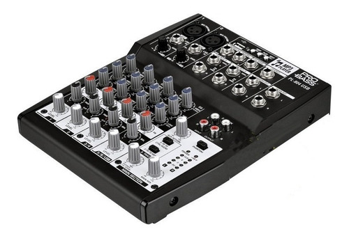 Imagen 1 de 3 de Consola Mezcladora Pro Bass Con Usb Mp3 Xlr Phantom Rca Eq