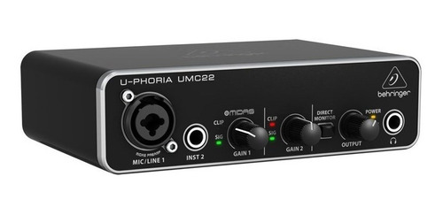 Behringer U-phoria Umc22 Placa Interfaz De Audio Usb 2x2 