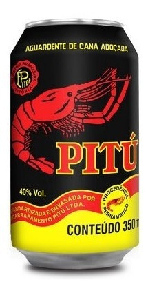 Atacado C/30 Aguardente Pitú Lata 350 Ml (30 Latas)