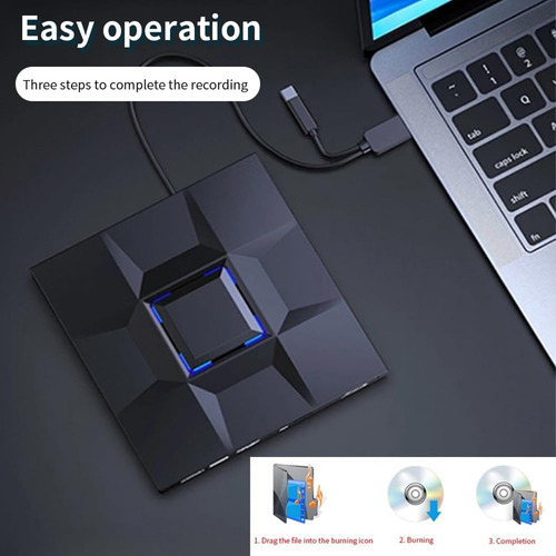 Reproductor De Cd Y Dvd Externo Grabador De Juegos Dvd Usb