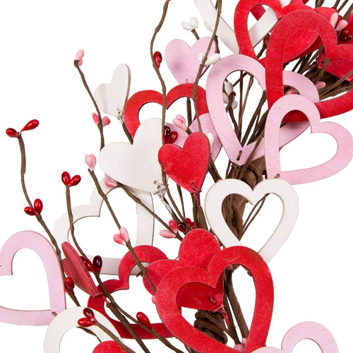 Corona Skrantun Para San Valentín, 45 Cm, Madera, Con Forma