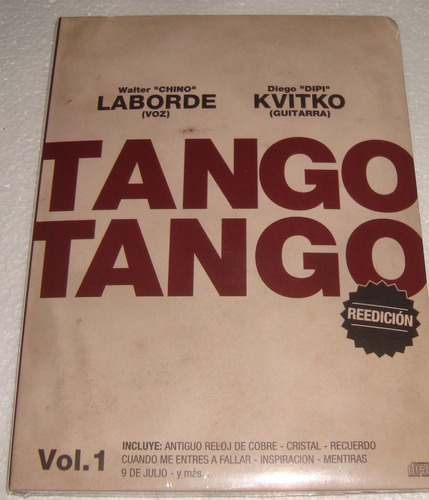Chino Laborde Dipi Kvitko Tango Tango Vol.1 Cd Sellado Kktus