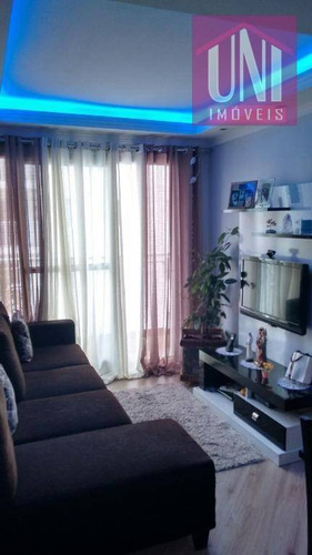 Imagem 2 de 12 de Apartamento Residencial À Venda, Vila Homero Thon, Santo André. - Ap1006