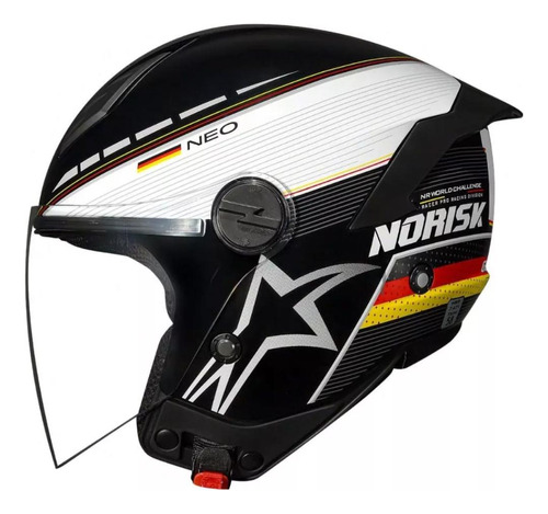 Capacete Masculino Aberto Norisk Neo Grand Prix Alemanha 