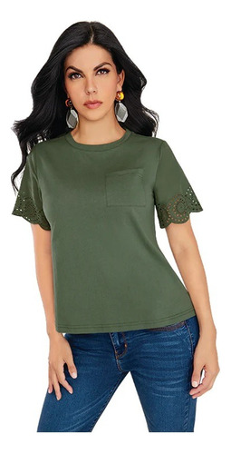 Blusa Casual Mujer Verde 961-28