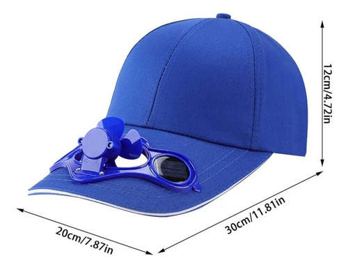 Gorra Sombrero  Solar  Ventilador Usb Portátil 3 Colore Ak83