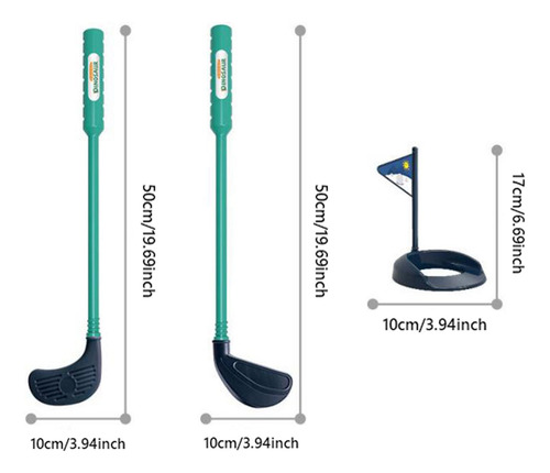 Conjunto De Golfe Infantil Com Bolas De Golfe, Mini Azul
