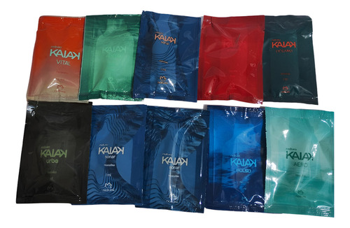 10 Demonstradores Colônias Linha Kaiak Masculinas E Femininas Natura - 1ml